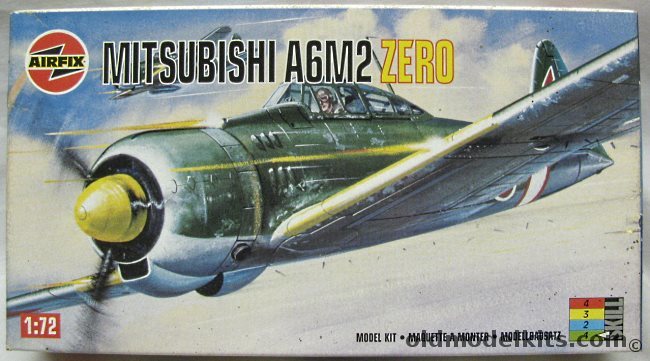 Airfix 1/72 Mitsubishi A6M2 Zero, 01028 plastic model kit